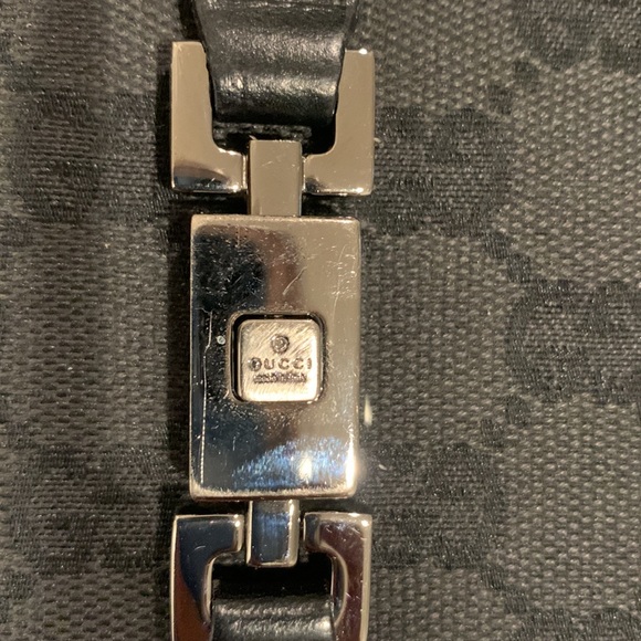 Authentic monogram black Gucci Jackie canvas and leather wallet - Picture 2 of 10